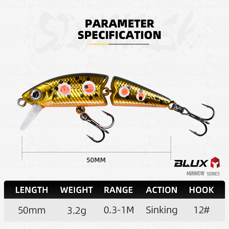 BLUX DR. Minnow Joint 50S Swim - Fishing Lure Popper review and price