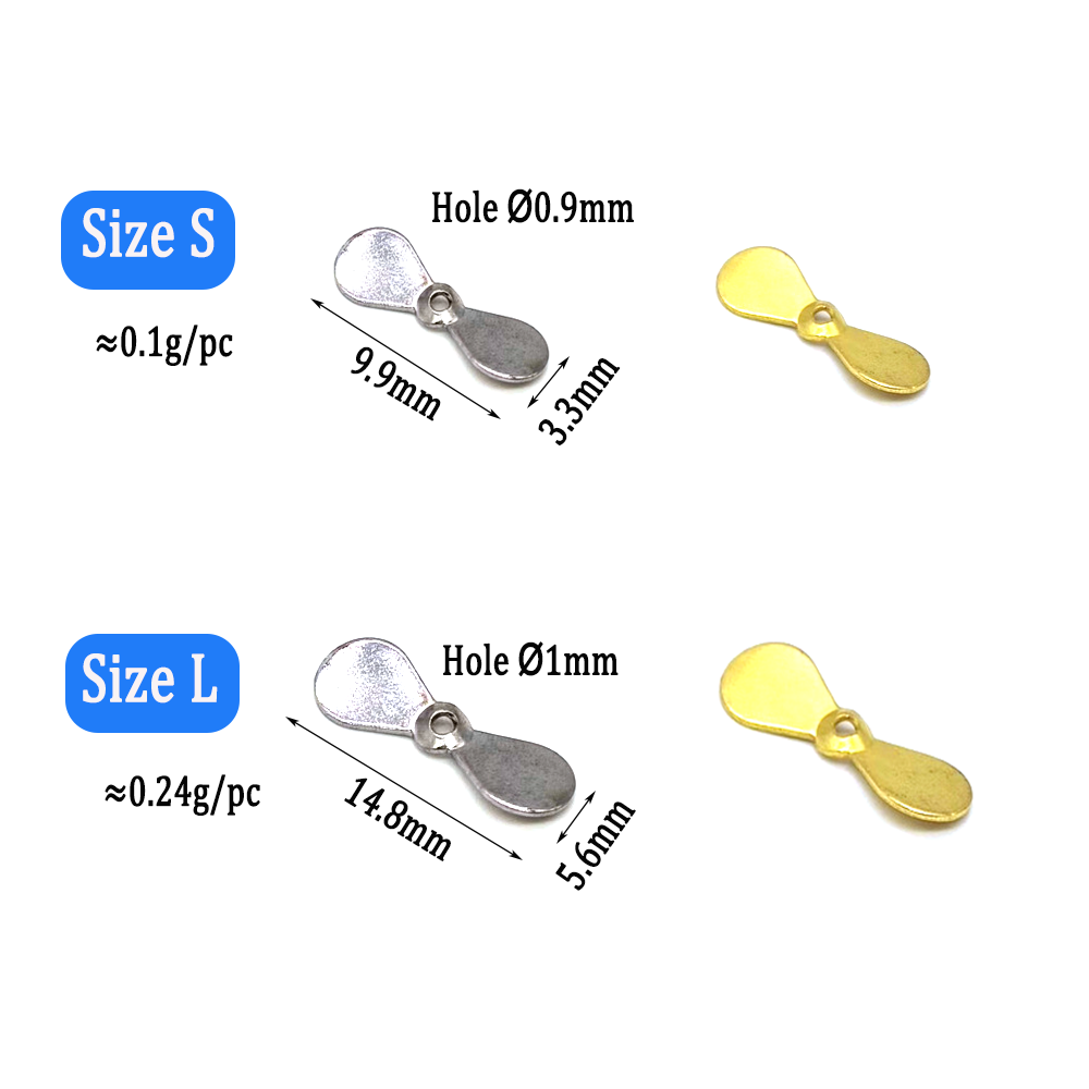 Wifreo 40pcs Turbo Propeller S - Fishing Lure Blade Bait review and price