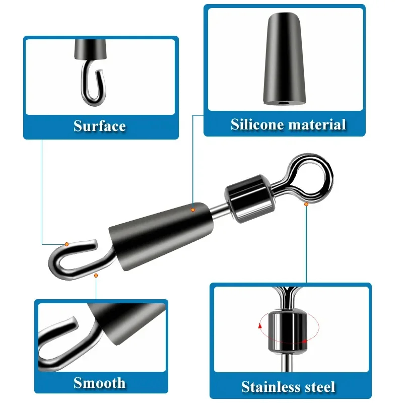 30-90pcs Bearing Swivel Fishin - Fishing Lure Accessories review and price