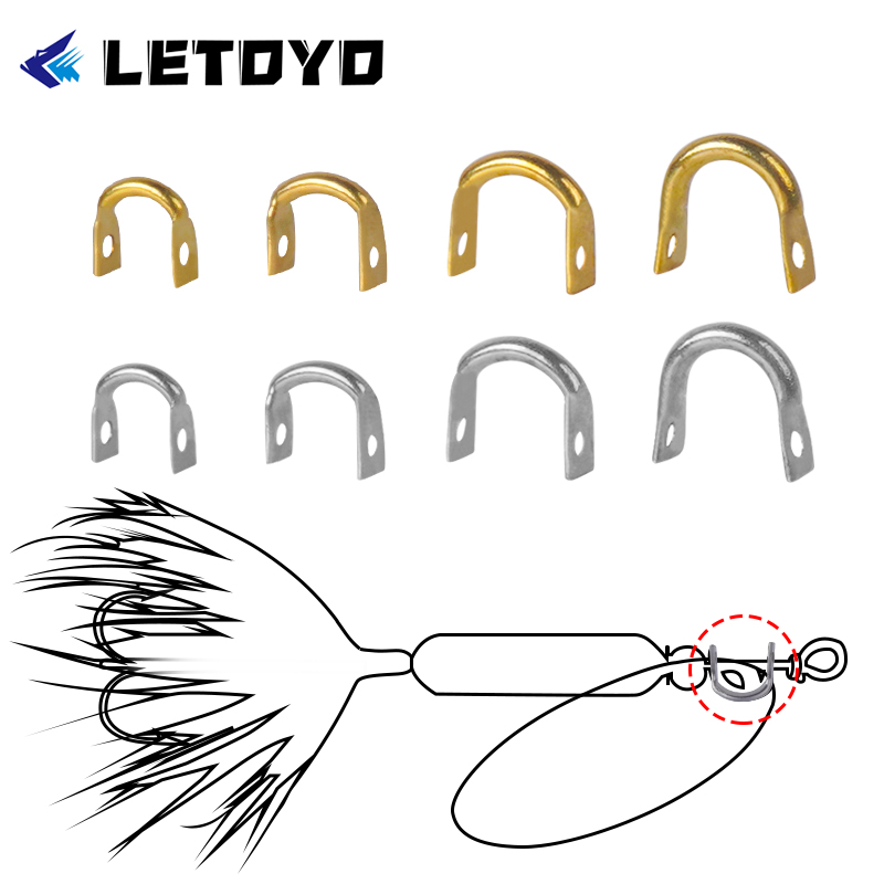 LETOYO 100pcs Folded Clevises  - Fishing Lure Spoon review and price