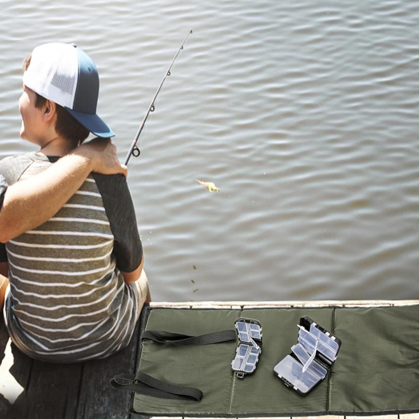 Foldable Unhooking Mat soft Br - Fishing Lure Accessories review and price