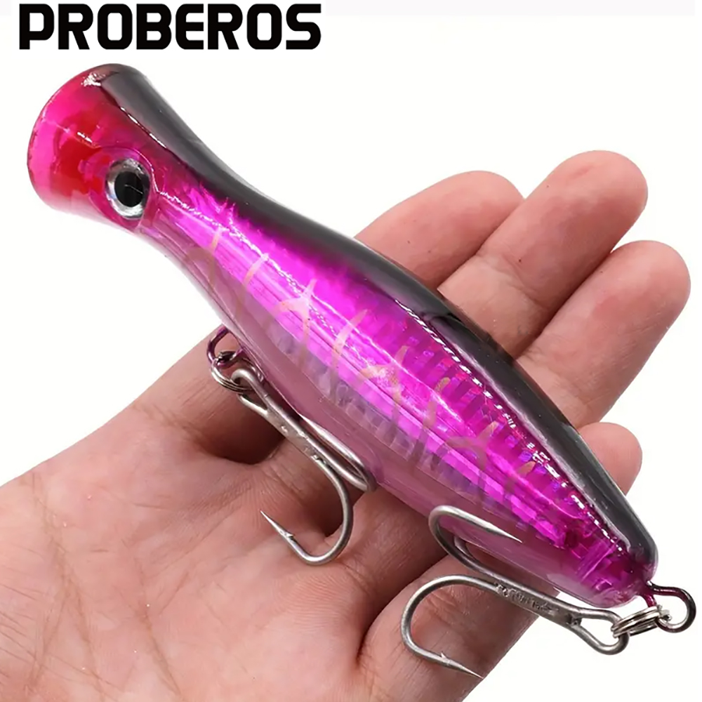 PROBEROS 1pc 13cm 43g Popper F - Fishing Lure Popper review and price