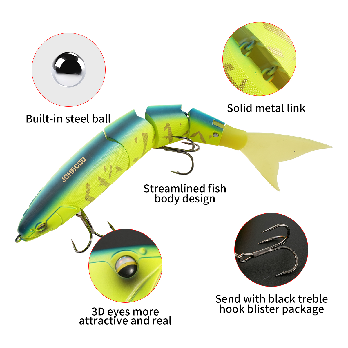 Johncoo Jointed Fishing Lure 2 - Fishing Lure Popper review and price