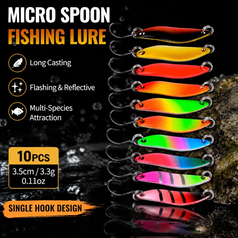 Micro Fishing Lure Metal Spoon - Fishing Lure Blade Bait review and price
